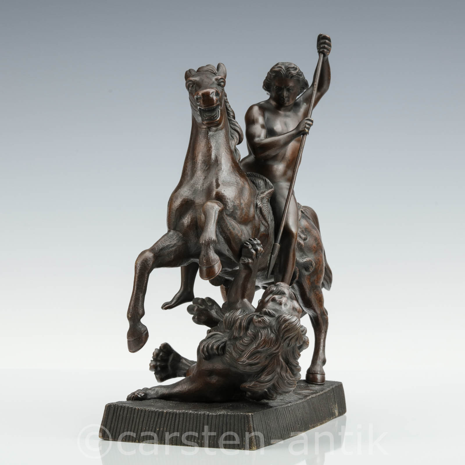 Albert Wolff nach einem Entwurf von Ch. D. Rauch, Bronze Figur 1870