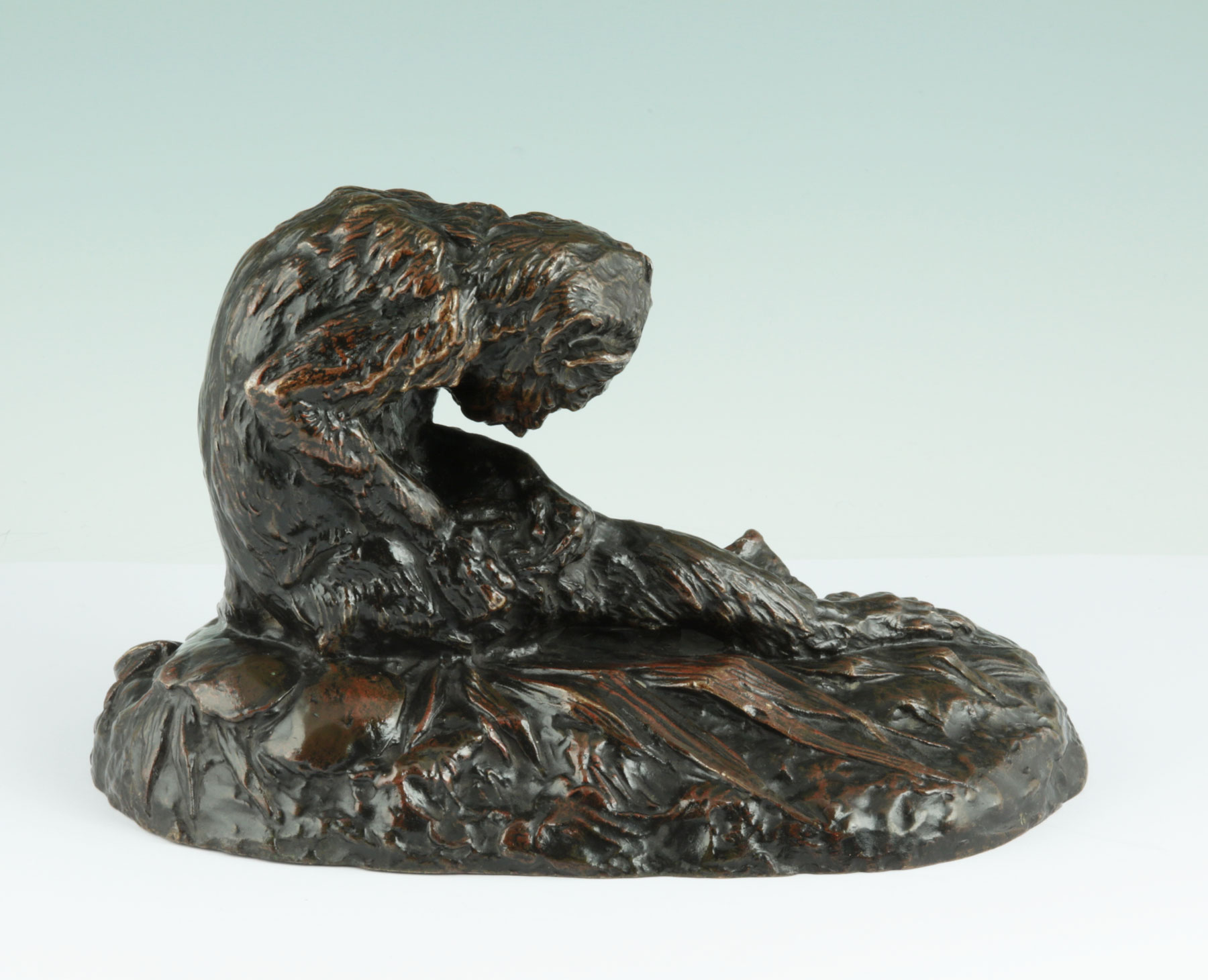 Emmanuel Fremiet Affe Bronze Figur 1890 Animalier monkey Sculpture