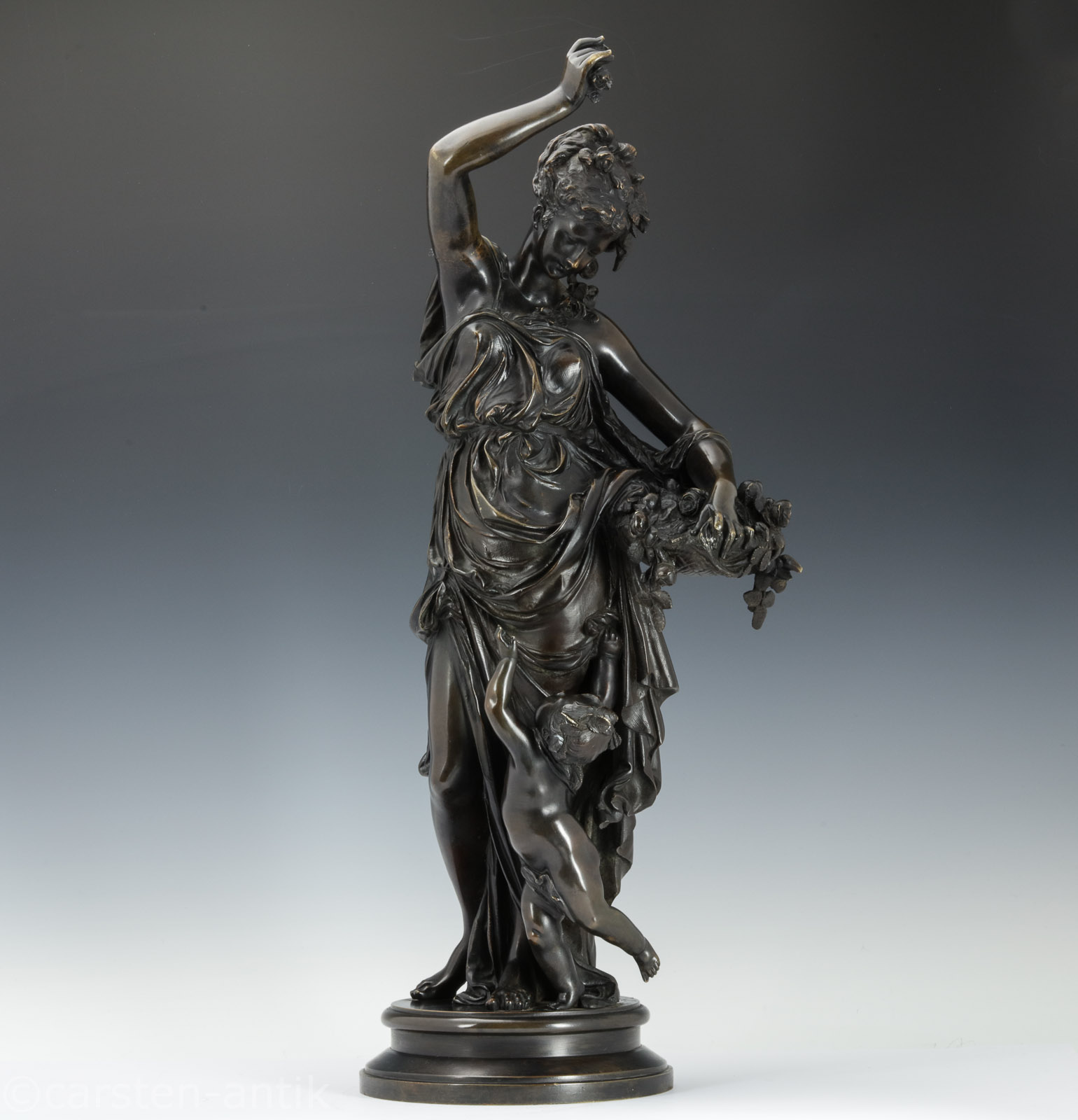 James Pradier 17901852 Flora Bronze 1848 klassizistisch Frankreich eBay